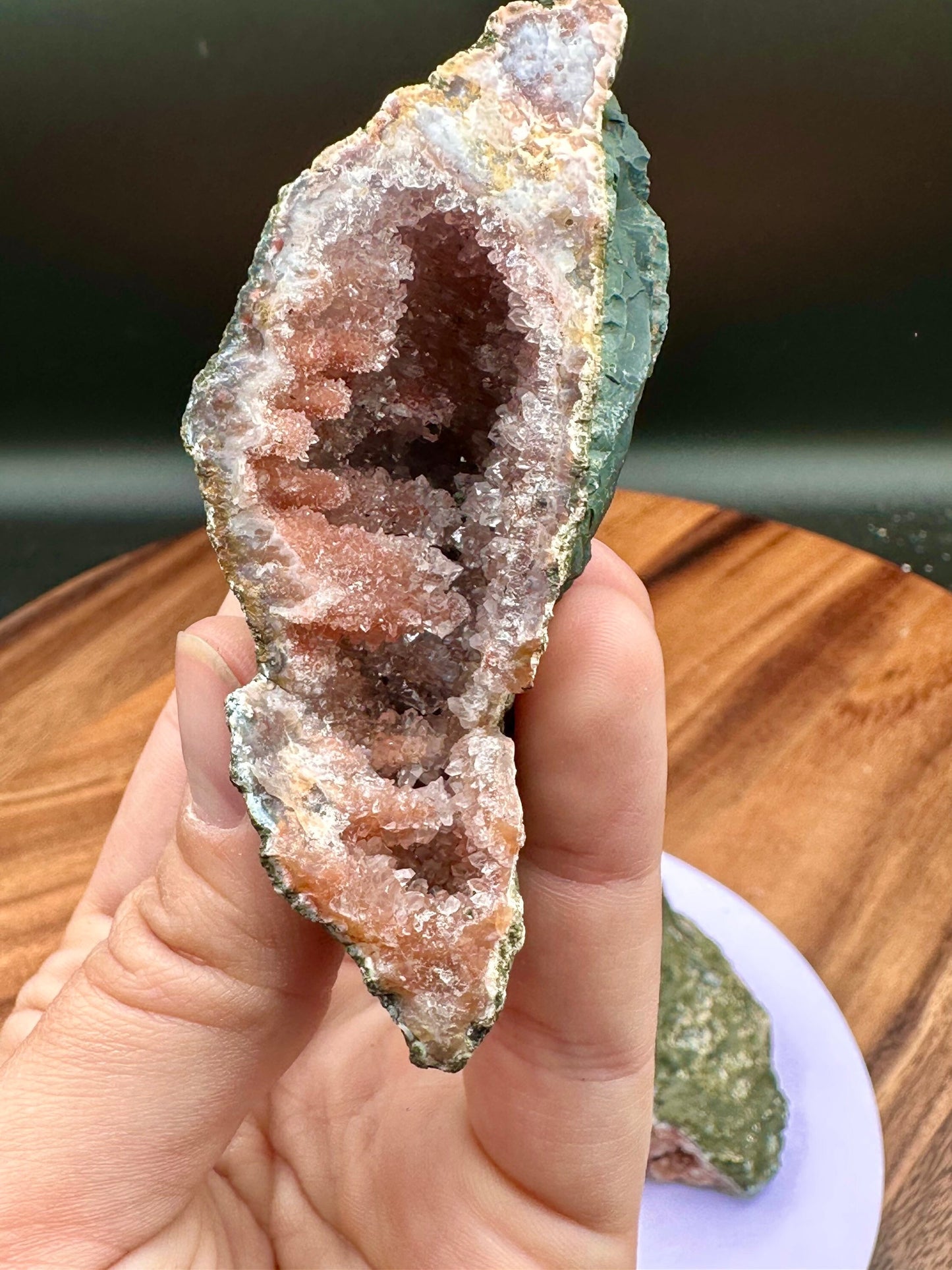 Pink Amethyst Stalactites Geode