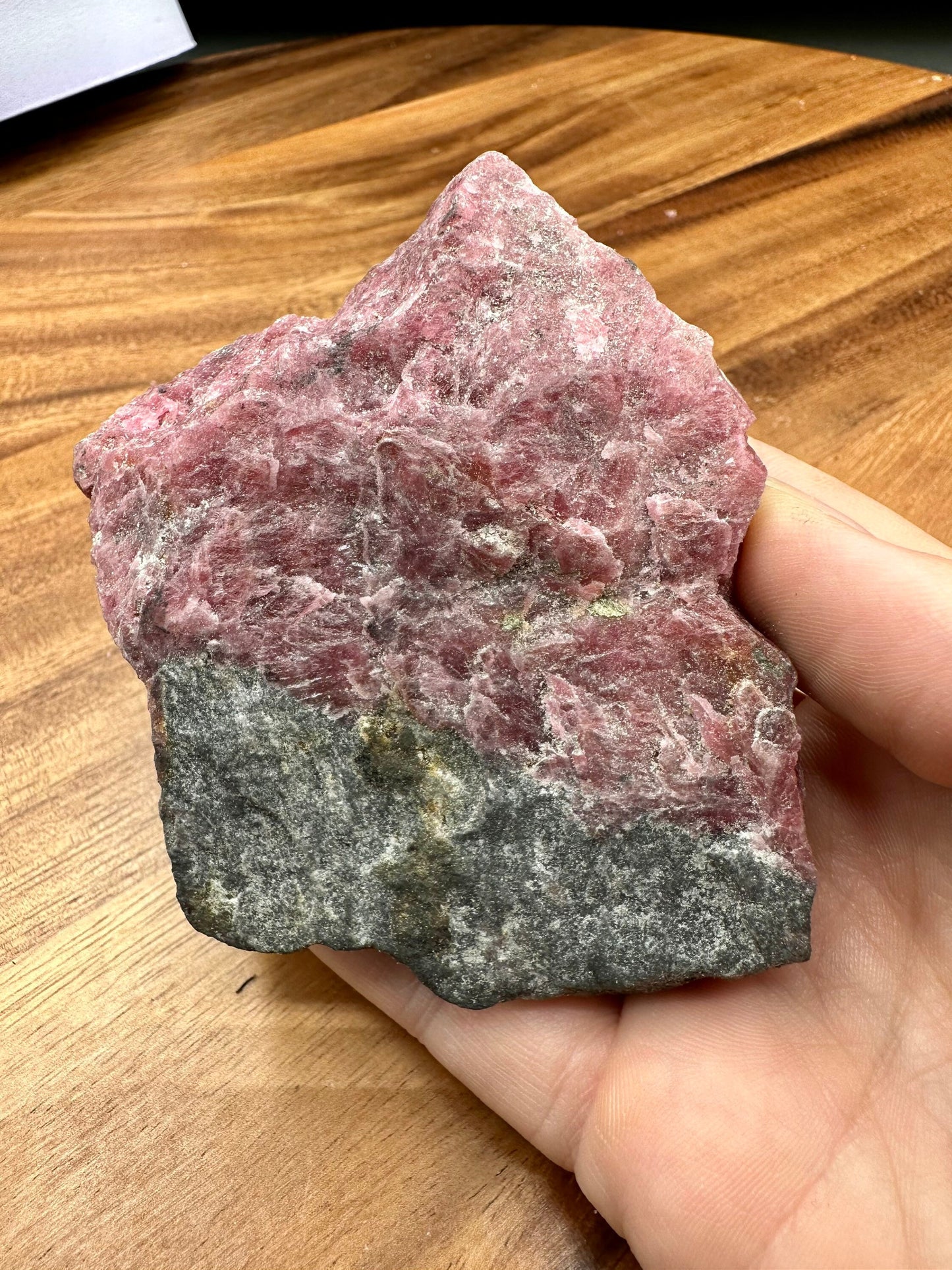 Grade AA Rough Rhodonite with Amphibole, Cummingtonite and other Minerals