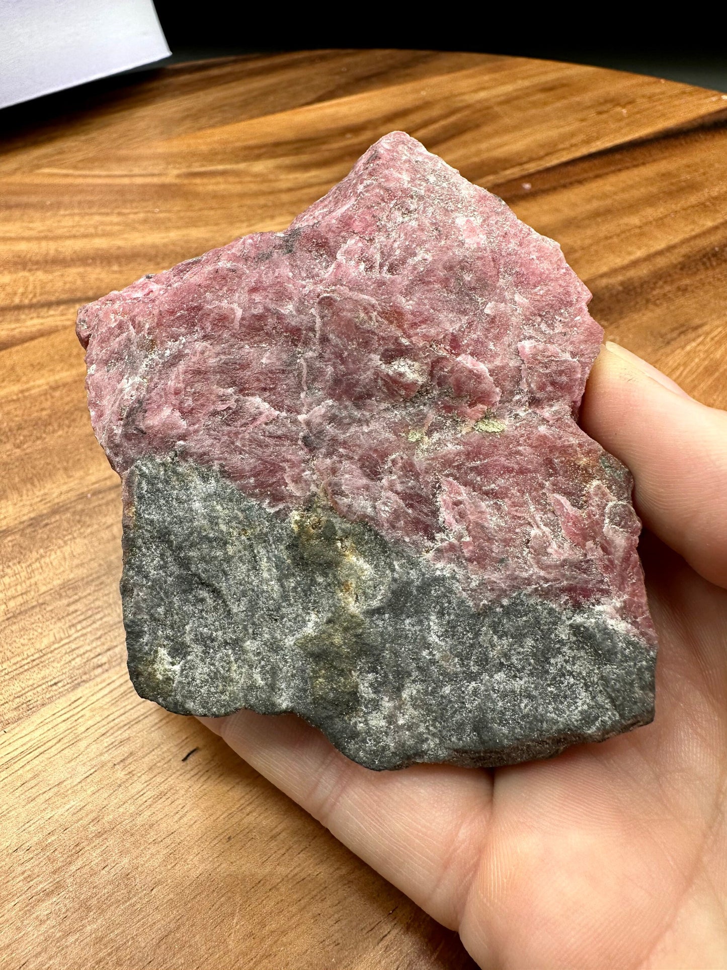 Grade AA Rough Rhodonite with Amphibole, Cummingtonite and other Minerals