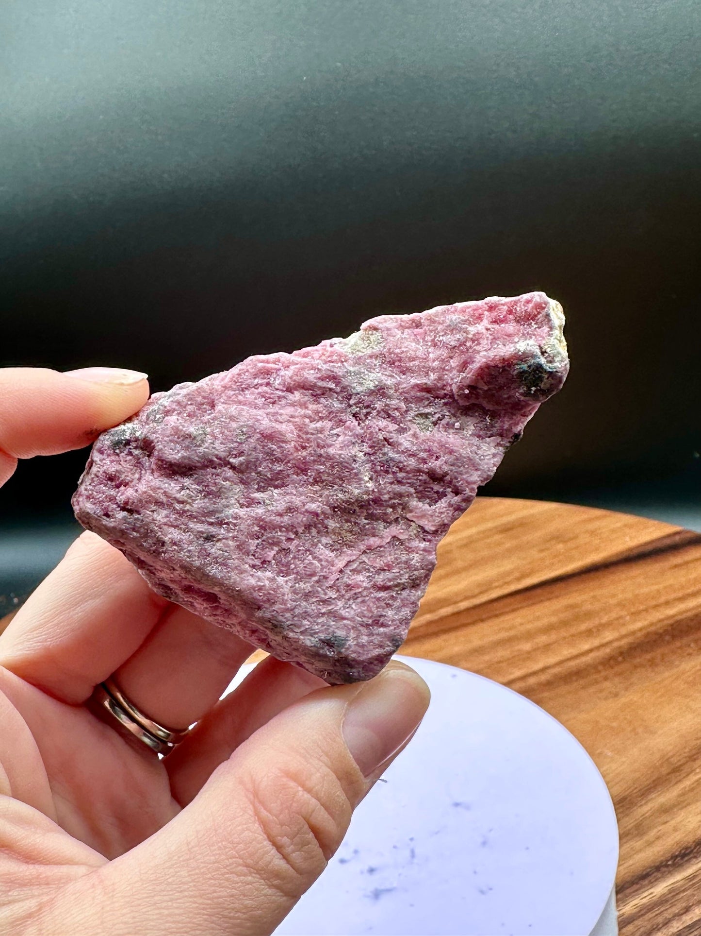 Grade AA Rough Rhodonite with Amphibole, Cummingtonite and other Minerals