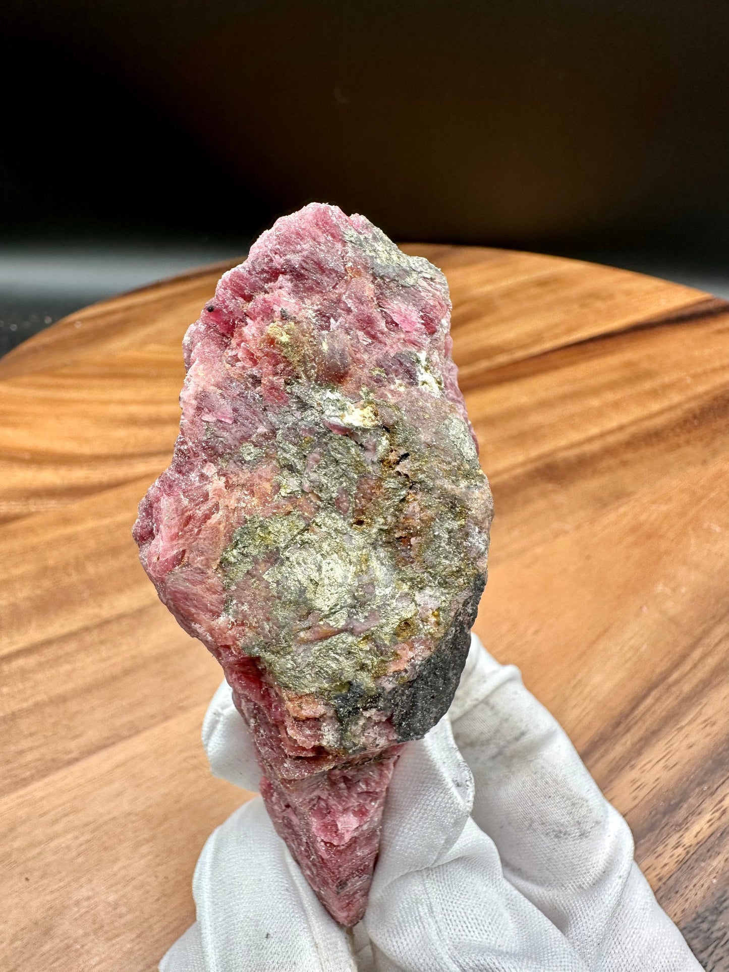 Grade AA Rough Rhodonite with Amphibole, Cummingtonite and other Minerals