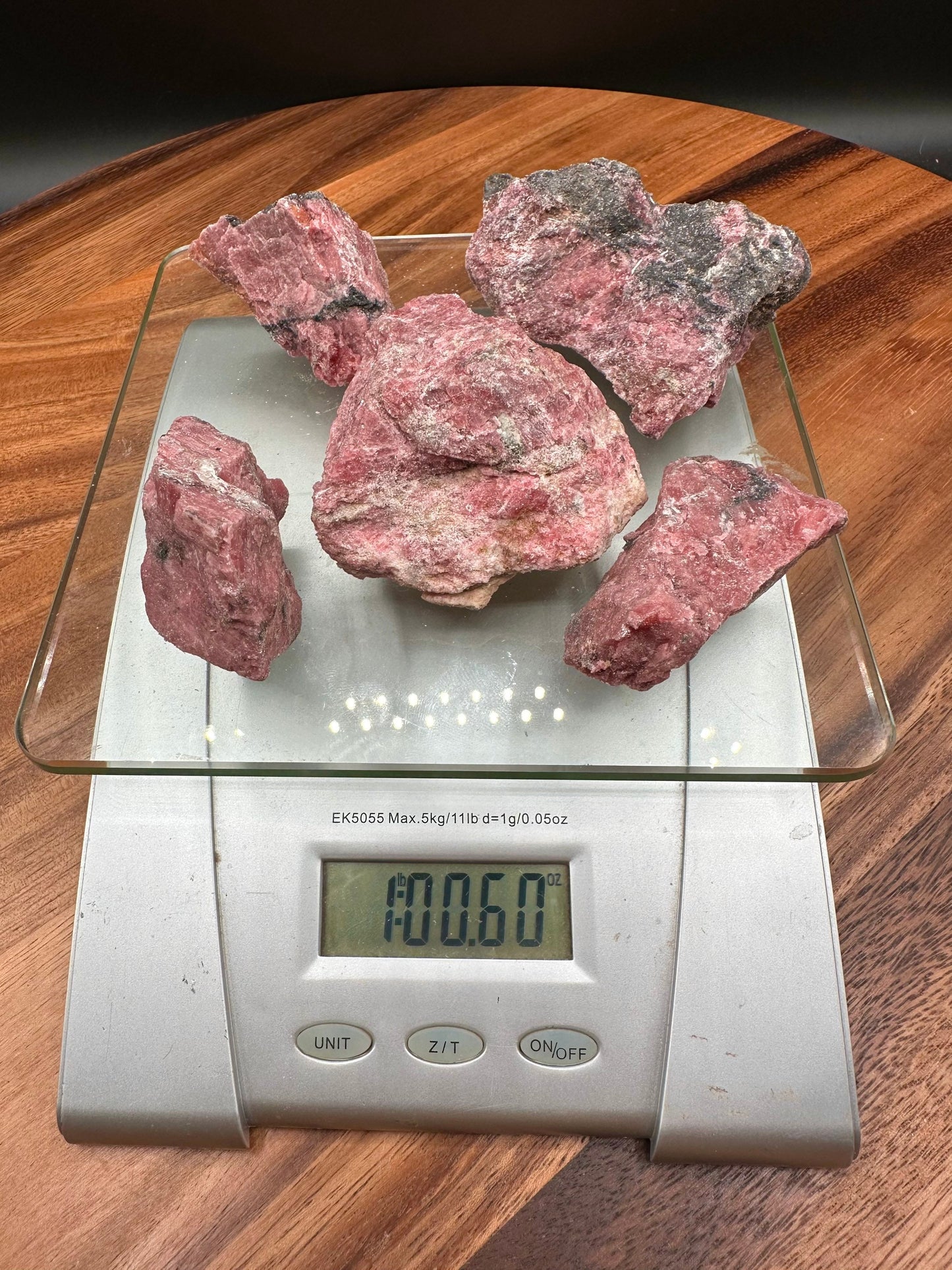 Wholesale Lot Grade AA Rough Rhodonite with Amphibole, Cummingtonite and other Minerals