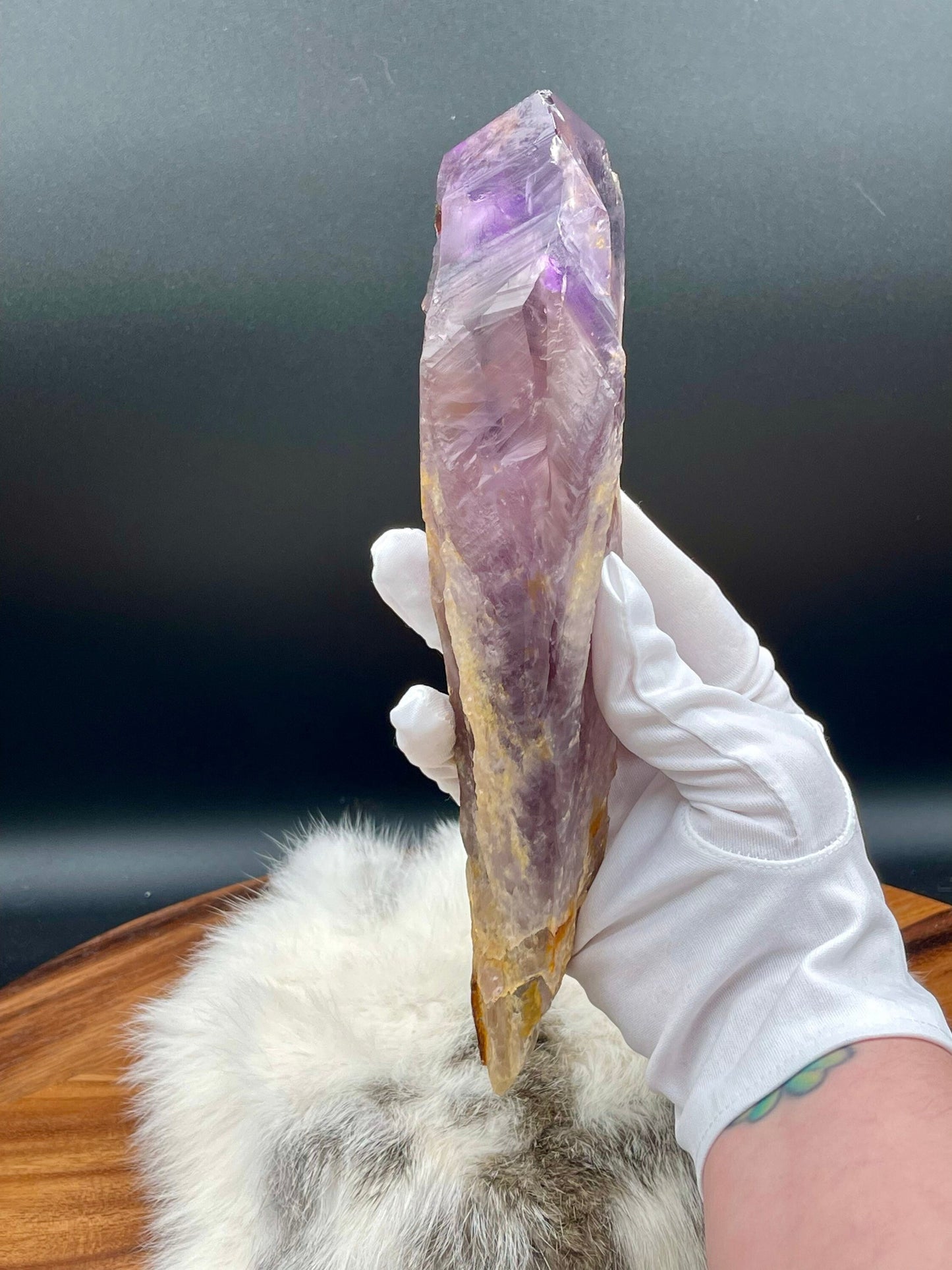 Natural Amethyst Root Wand XL