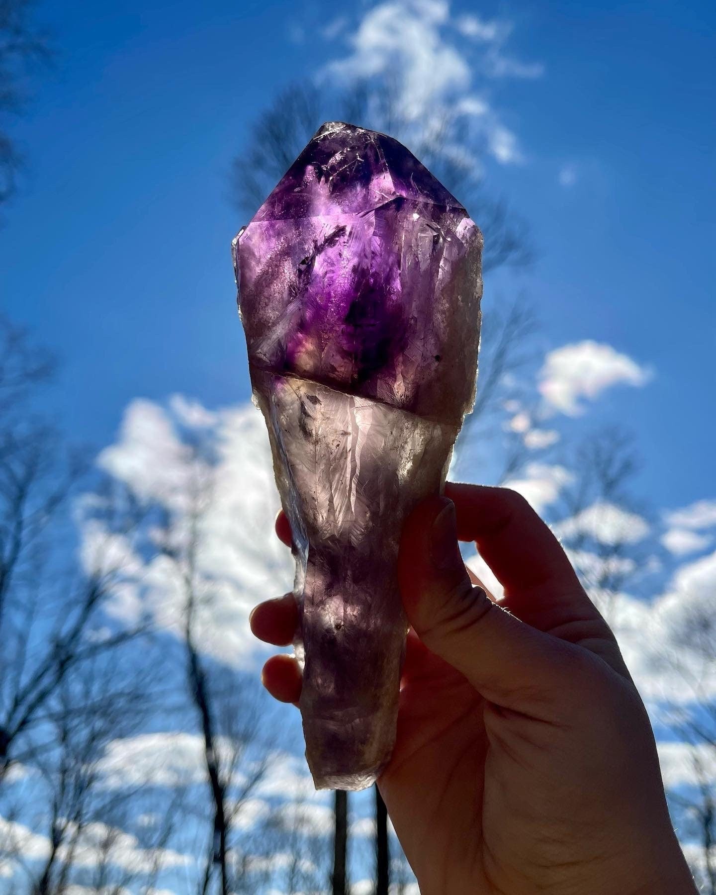 Natural Amethyst Root Wand XL