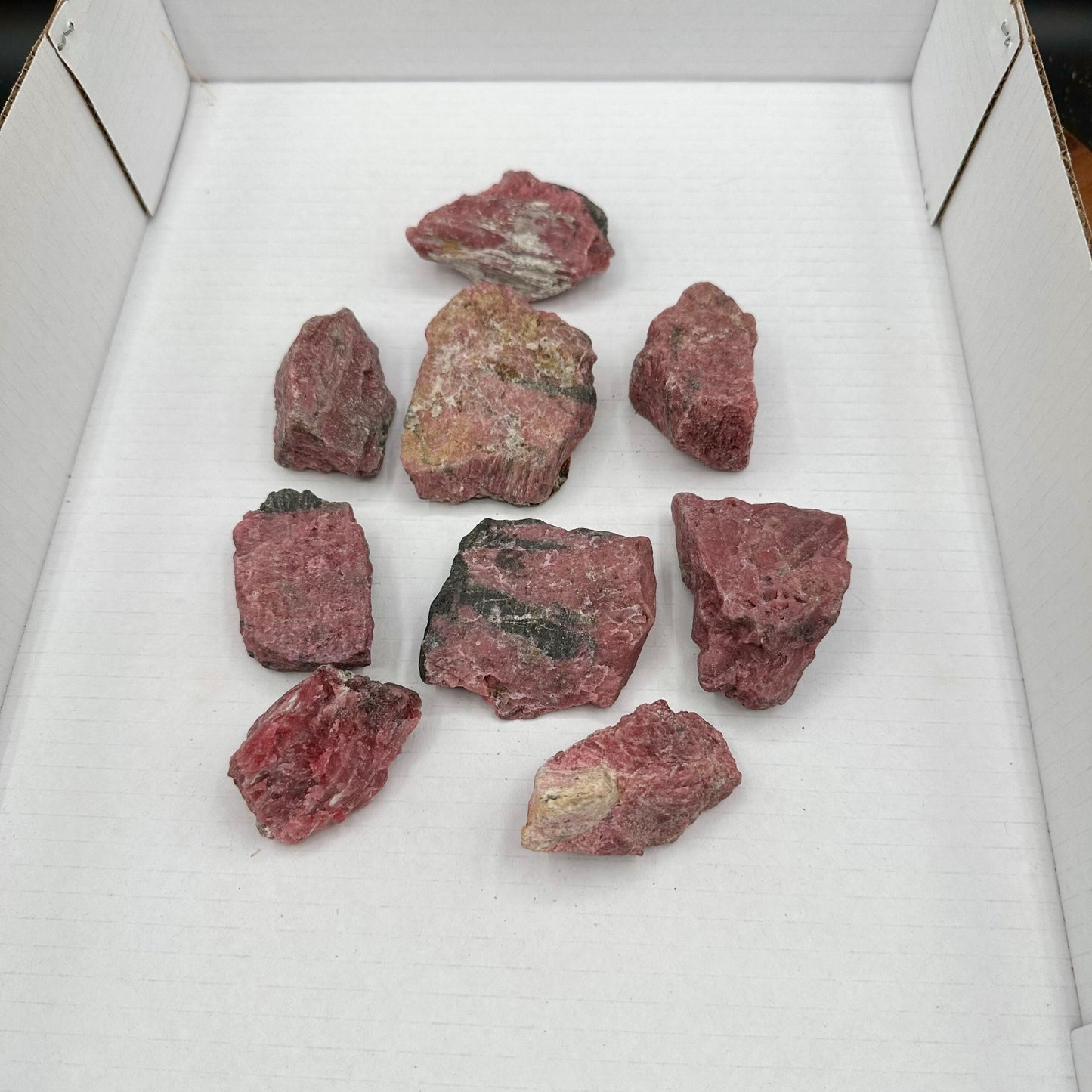 Wholesale 1KG Lot Rhodonite with Amphibole, Cummingtonite and other Minerals