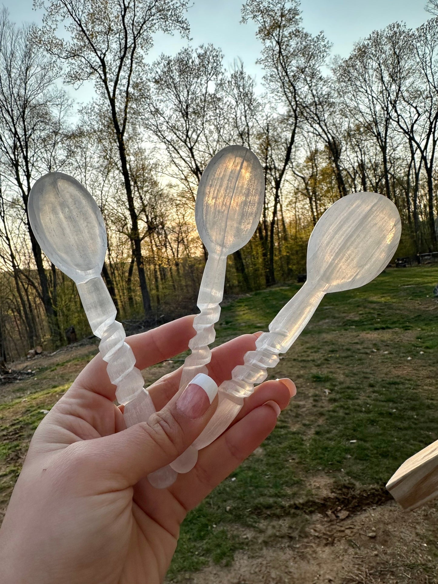 Selenite spoon